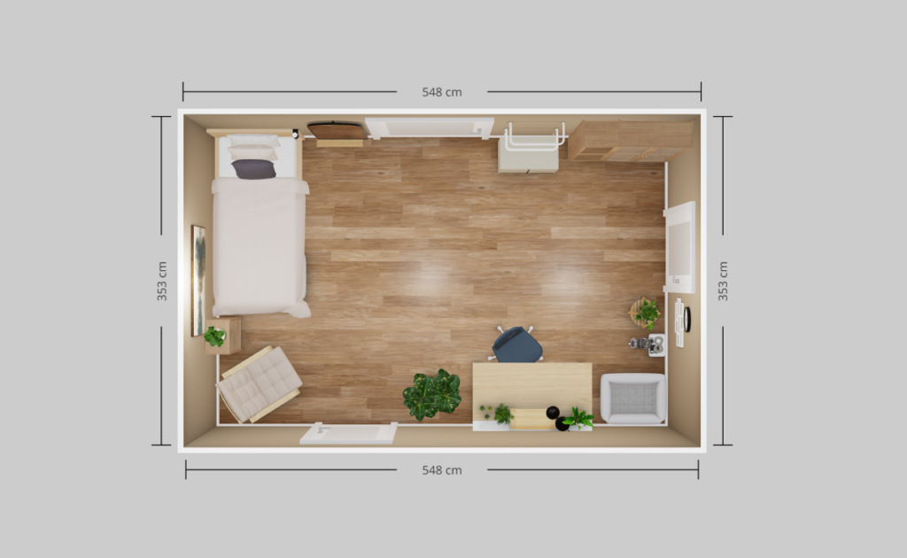 Minimalistisches, offenes Wohlfühl-Design mit Katzen